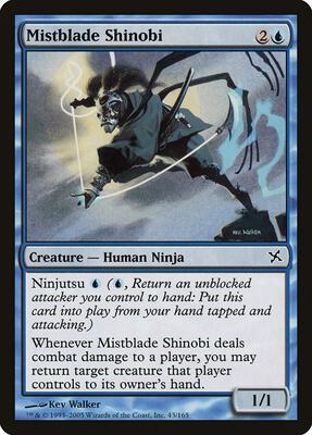 Mistblade Shinobi card from Betrayers of Kamigawa