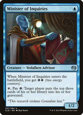Minister of Inquiries card from Kaladesh