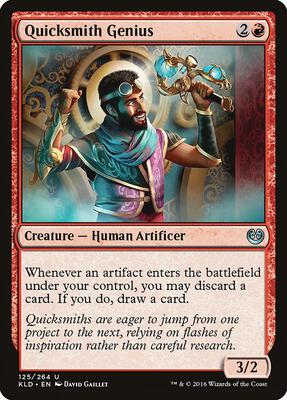 Quicksmith Genius card from Kaladesh