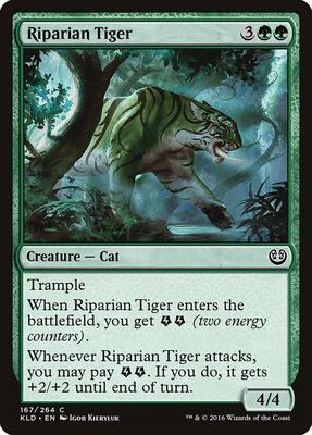 Riparian Tiger card from Kaladesh