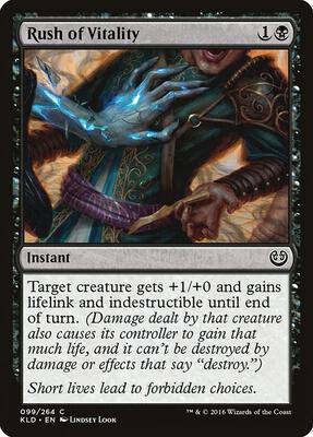 Rush of Vitality card from Kaladesh