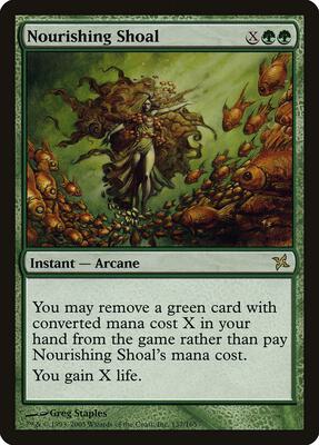 Nourishing Shoal card from Betrayers of Kamigawa