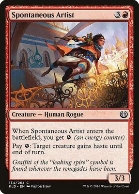 Spontaneous Artist card from Kaladesh