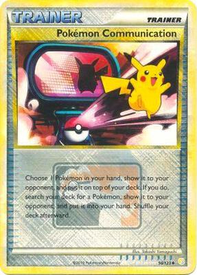 Pokemon Communication - 98/123 (League Promo) card from League & Championship Cards