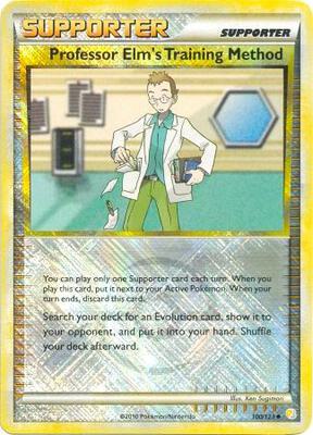 Professor Elm's Training Method - 100/123 (League Promo) card from League & Championship Cards