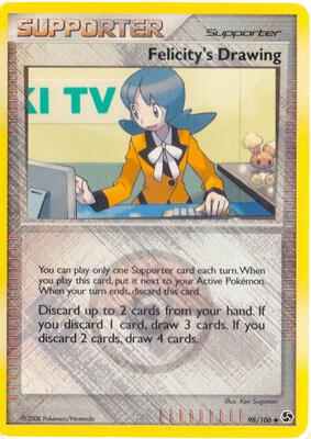 Felicity's Drawing - 098/106 (League Promo) card from League & Championship Cards