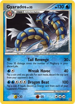 Gyarados - 19/100 (DP Stormfront) card from Deck Exclusives