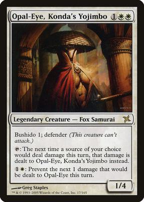 Opal-Eye, Konda's Yojimbo card from Betrayers of Kamigawa