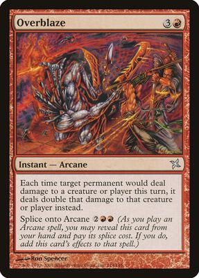 Overblaze card from Betrayers of Kamigawa