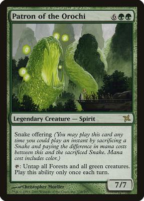 Patron of the Orochi card from Betrayers of Kamigawa