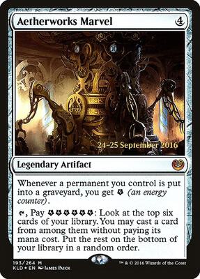 Aetherworks Marvel card from Prerelease Cards