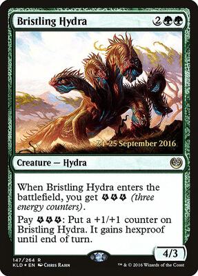 Bristling Hydra card from Prerelease Cards