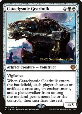 Cataclysmic Gearhulk card from Prerelease Cards