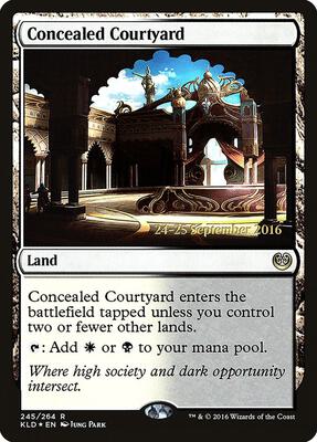 Concealed Courtyard (KLD) card from Prerelease Cards