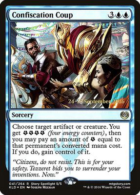 Confiscation Coup card from Prerelease Cards