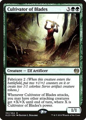 Cultivator of Blades card from Prerelease Cards