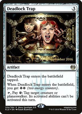 Deadlock Trap card from Prerelease Cards
