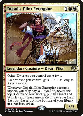 Depala, Pilot Exemplar card from Prerelease Cards