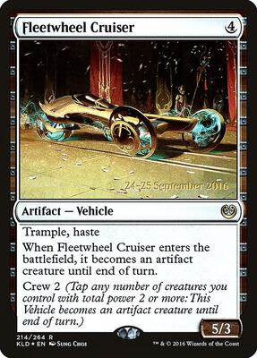 Fleetwheel Cruiser card from Prerelease Cards