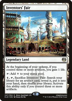 Inventors' Fair card from Prerelease Cards