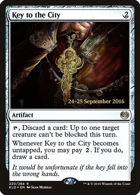 Key to the City card from Prerelease Cards