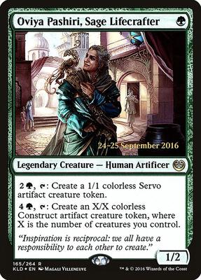 Oviya Pashiri, Sage Lifecrafter card from Prerelease Cards