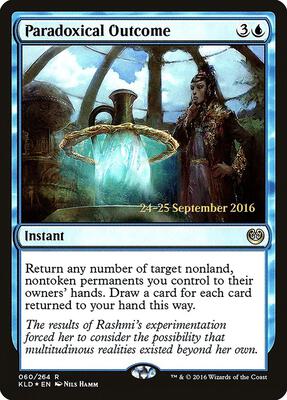 Paradoxical Outcome card from Prerelease Cards