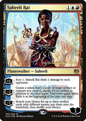 Saheeli Rai card from Prerelease Cards