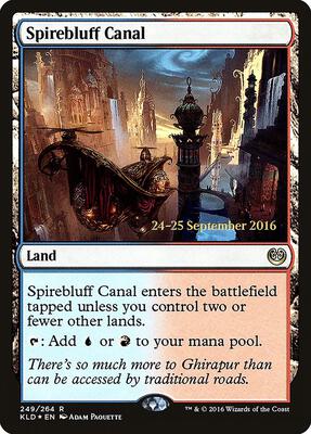 Spirebluff Canal (KLD) card from Prerelease Cards