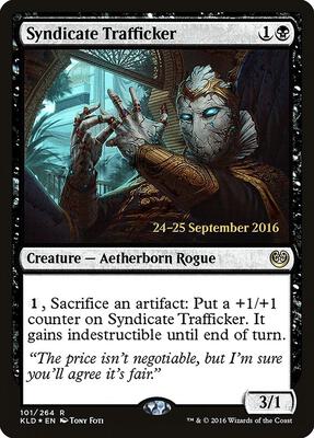 Syndicate Trafficker card from Prerelease Cards