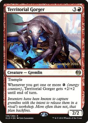 Territorial Gorger card from Prerelease Cards