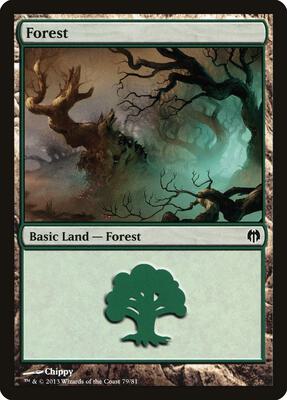 Forest (79) card from Duel Decks: Heroes vs. Monsters