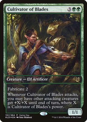 Cultivator of Blades card from Game Day & Store Championship Promos