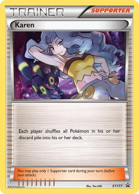 Karen card from XY Promos