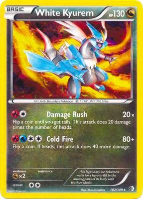 White Kyurem - 102/149 (BW Boundaries Crossed) card from Deck Exclusives