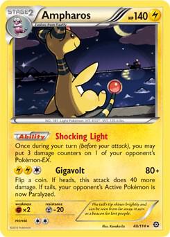 Ampharos - 40/114 (XY Steam Siege) card from Deck Exclusives