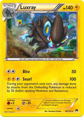 Luxray - 46/122 (Cracked Ice Holo) card from Deck Exclusives