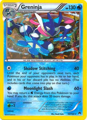 Greninja - 40/122 (XY BREAKpoint) card from Deck Exclusives