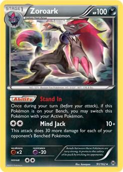 Zoroark - 91/162 (XY BREAKthrough) card from Deck Exclusives