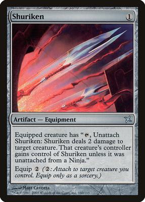 Shuriken card from Betrayers of Kamigawa