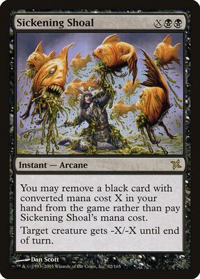Sickening Shoal card from Betrayers of Kamigawa