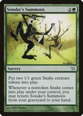 Sosuke's Summons card from Betrayers of Kamigawa