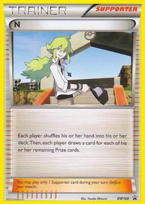 N (Supporter) - BW100 card from Deck Exclusives