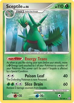 Sceptile - 10/100 (DP Stormfront) card from Deck Exclusives