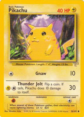 Pikachu - 58/102 (E3 Stamped) card from Miscellaneous Cards & Products