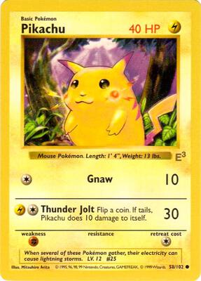 Pikachu - 58/102 (E3 Stamped with Red Cheeks) card from Miscellaneous Cards & Products