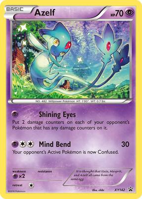 Azelf - XY142 card from XY Promos