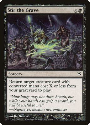 Stir the Grave card from Betrayers of Kamigawa