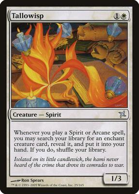 Tallowisp card from Betrayers of Kamigawa