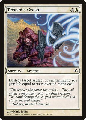 Terashi's Grasp card from Betrayers of Kamigawa